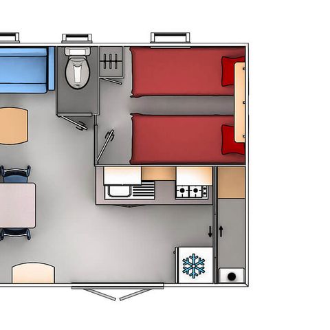 BUNGALOW 6 personnes - Mobil home Trigano Evo 29 - 29m²