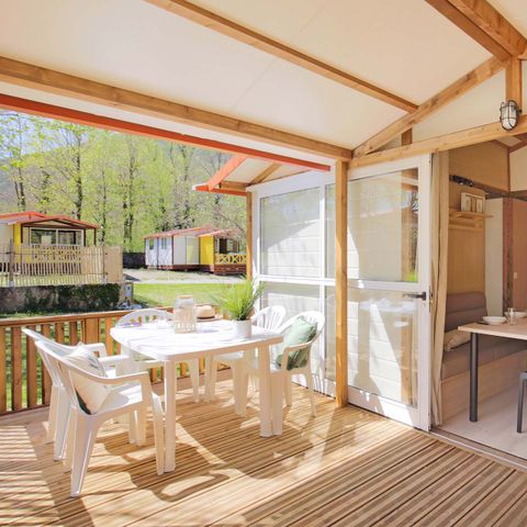 CHALET 5 personas - Chalet Morea- 25m² - Vista al lago - 12m² terraza cubierta