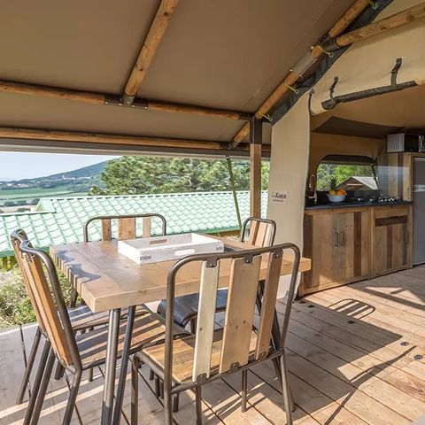 LODGE 5 persone - Lodge Kenya - 34 m² - spirito di legno e tela