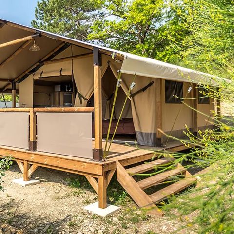Lodge 5 persons - Lodge Kenya - 34 m² - wood & canvas spirit