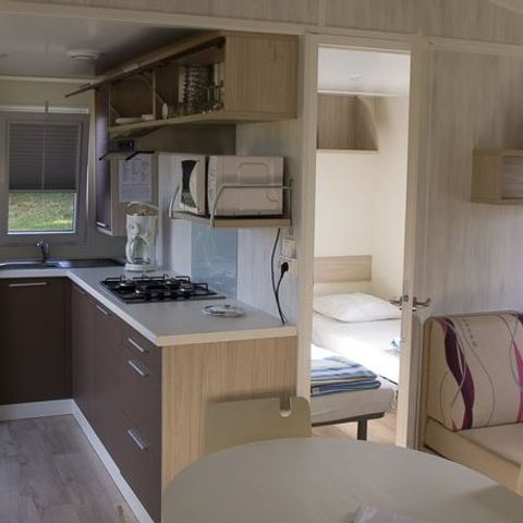 Mobilheim 4 Personen - ÜBERDACHTE TERRASSE