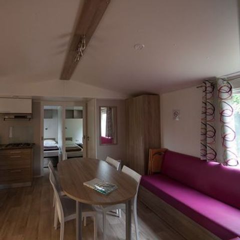 Mobilheim 6 Personen - 3 SCHLAFZIMMER ÜBERDACHTE TERRASSE