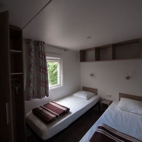 Mobilheim 6 Personen - 3 SCHLAFZIMMER ÜBERDACHTE TERRASSE