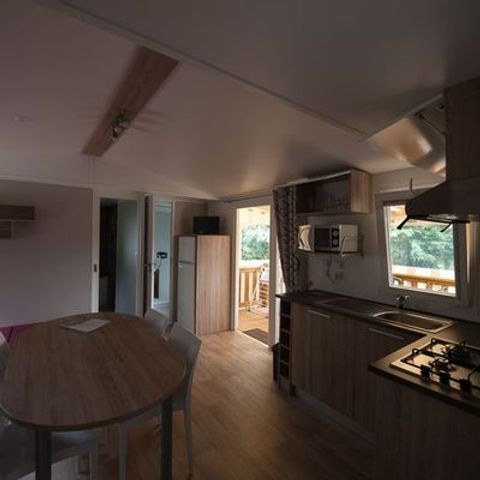 Mobilheim 6 Personen - 3 SCHLAFZIMMER ÜBERDACHTE TERRASSE