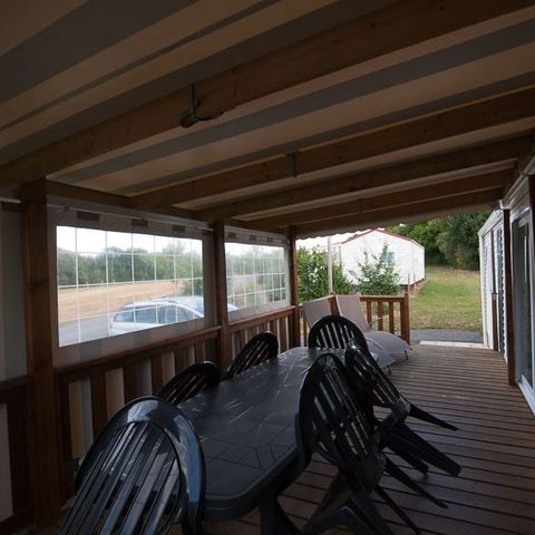 MOBILE HOME 6 people - 2 BATHROOMS COVERED TERRACE