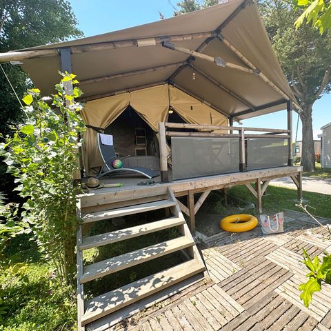TENDA IN TELA E LEGNO 5 persone - Tenda del pescatore 4/5 pers.