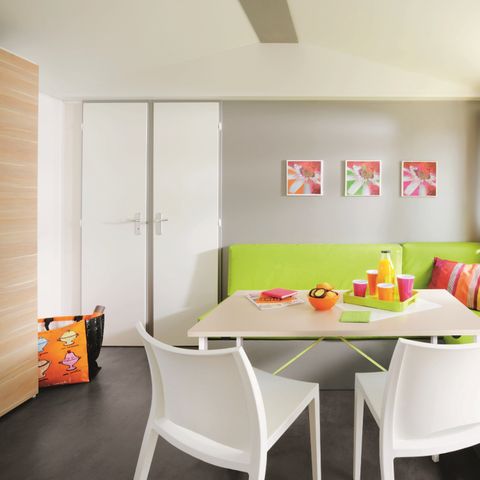 MOBILHOME 5 personnes - confort 26m² - 2 chambres - terrasse couverte -