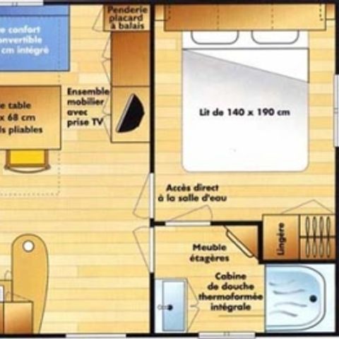 Mobile home 4 persons - 2-chamber MRI