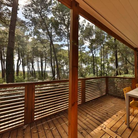 Mobilheim 4 Personen - Cottage Pagode Premium 3 Zimmer 4 Personen Jacuzzi + Klimatisiert + TV