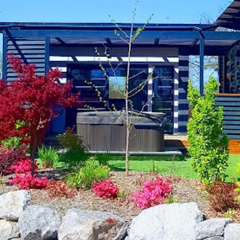 MOBILHOME 2 personas - Cottage Pagode Premium 2 Habitaciones 2 Personas vista al lago Jacuzzi + Aire acondicionado + TV