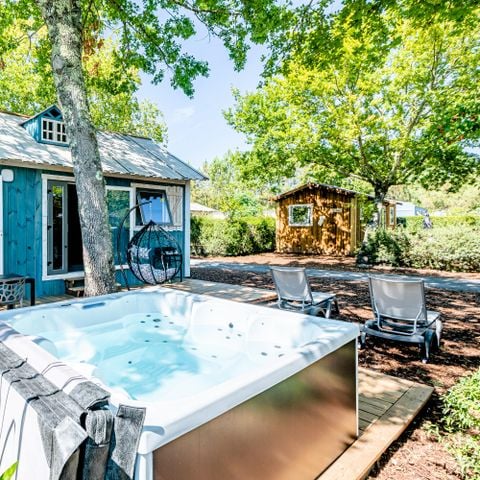 MOBILE HOME 6 people - Cabane pêcheur Premium 4 Rooms 6 People Jacuzzi + Air Conditioning + TV