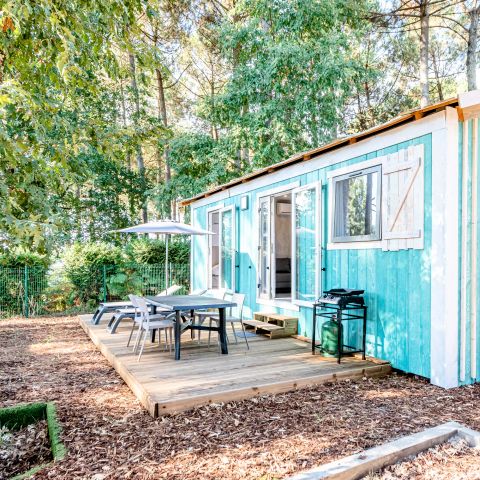 Stacaravan 4 personen - Vissershut 3 Kamers 4 Personen Airconditioning + TV