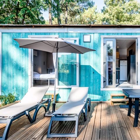Stacaravan 4 personen - Vissershut 3 Kamers 4 Personen Airconditioning + TV