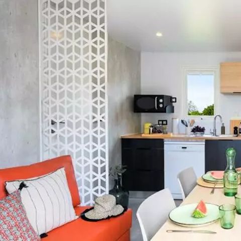 Stacaravan 4 personen - Cottage Pyla PMR 3 Kamers 4 Personen Airconditioning + TV