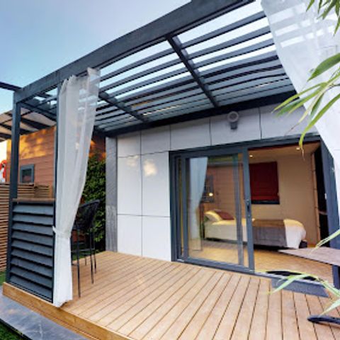 Stacaravan 2 personen - Pagode 2 Kamers 2 Personen Airconditioning + TV