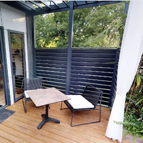 Stacaravan 2 personen - Pagode 2 Kamers 2 Personen Airconditioning + TV
