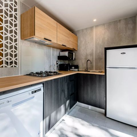 Stacaravan 6 personen - Vissershut 4 kamers 6 personen Airconditioning + TV