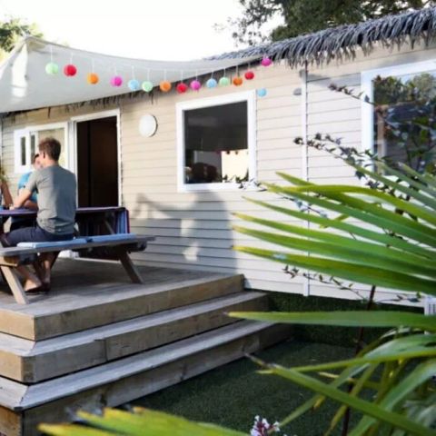 Stacaravan 4 personen - Cottage Lodge 3 Kamers 4 Personen Airconditioning + TV