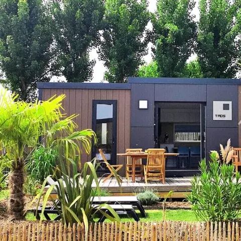 Stacaravan 6 personen - Cottage Taos Premium 4 Kamers 6 Personen Airconditioning + TV + Jacuzzi