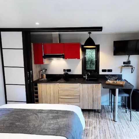 MOBILE HOME 2 people - Premium Pagoda Cottage – 2 rooms, sleeps 2, lake view, jacuzzi, air conditioning and TV