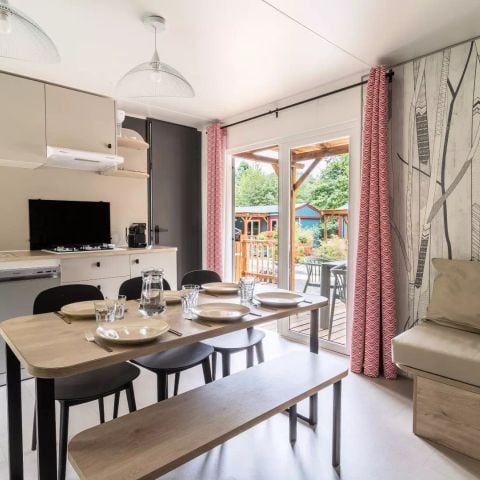 Stacaravan 8 personen - Cottage Privilège 4 Kamers 6/8 Personen Airconditioning + TV