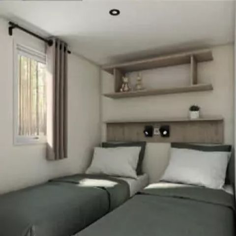 Stacaravan 6 personen - Comfort Cottage 3 Kamers 4/6 Personen Airconditioning + TV