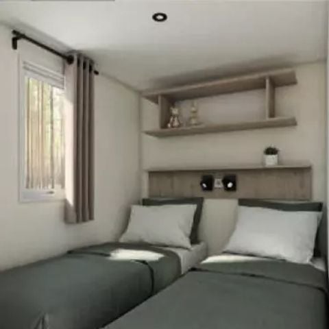 Mobilhome 4 personnes - Cottage Confort - 3 Pièces - Climatisé - TV