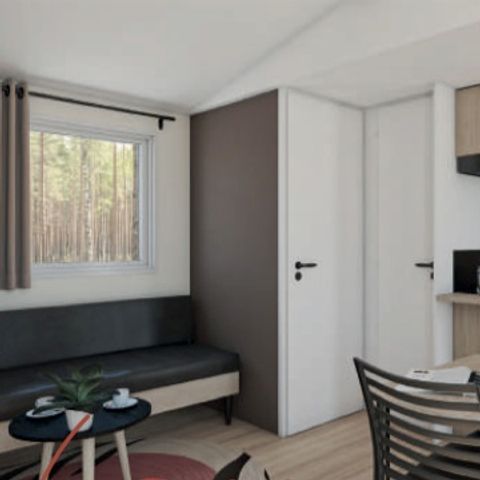MOBILHOME 6 personnes - Cottage confort 2 chambres clim, tv, lv
