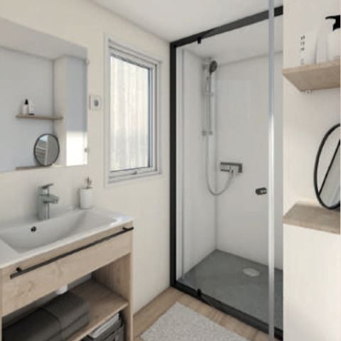 Mobilheim 6 Personen - Cottage confort 2 Zimmer clim, tv, lv