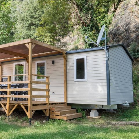 Mobilheim 8 personen - Mobilheim | Premium | 3 Zi. | 6/8 Pers. | Erhöhte Terrasse | Klimaanlage | TV