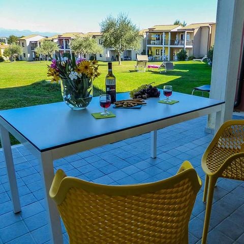 Apartement 6 Personen - PREMIUM (Erdgeschoss mit kleiner Terrasse)