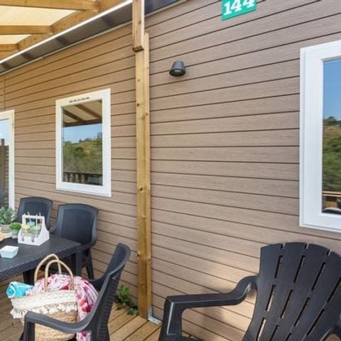 BUNGALOW 6 personnes - Mobil-home | Premium | 2 Ch. | 4/6 Pers. | Terrasse surélevée | Clim.