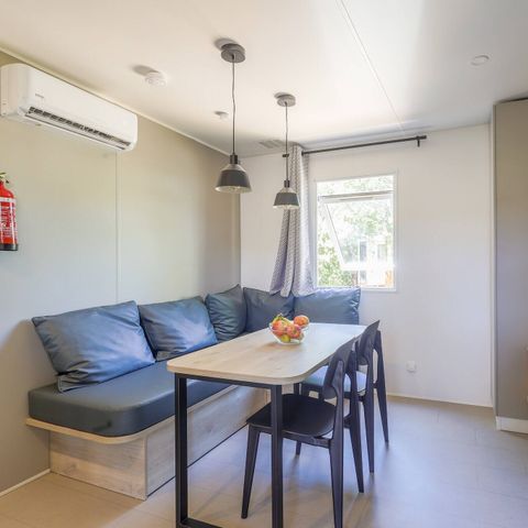 Mobilheim 5 Personen - Premium | 3 Schlafzimmer | 5 Schlafplätze | Lounge Terrasse | 1 Badezimmer | Klimaanlage