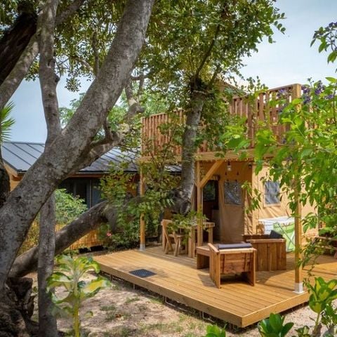 TIENDA DE LONA Y MADERA 2 personas - LUNA LODGE 1dormitorio 2pers