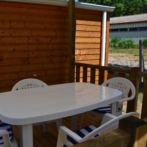 Mobile home 4 persons - Mobile home Comfort 2 bedrooms 28m² + terrace 9m² + air conditioning + TV 4 pers