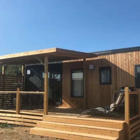 Mobile home 6 persons - Mobile-home Premium 32 m² 3 bedrooms + terrace 21m² + TV + LV + air conditioning + plancha 6 pers