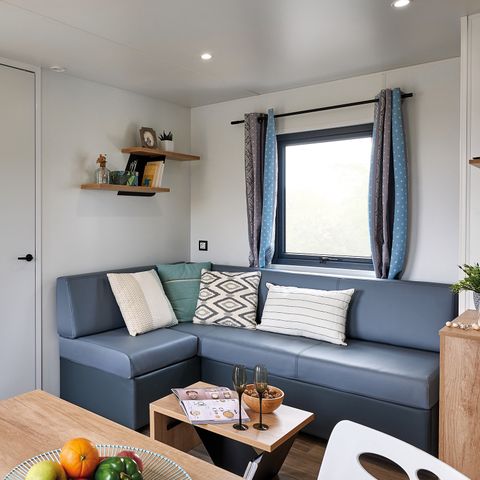 Mobile home 6 persons - Mobile-home Premium 32 m² 3 bedrooms + terrace 21m² + TV + LV + air conditioning + plancha 6 pers