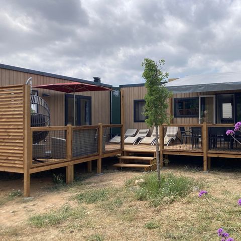CASA MOBILE 10 persone - Casa mobile Tribu Premium 5 camere + terrazza 44m² + TV + LV + aria condizionata + plancha + 2 bagni 10 pers.