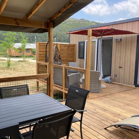 Mobile home 10 persons - Mobil-home Tribu Premium 5 bedrooms + terrace 44m² + TV + LV + air conditioning + plancha + 2 bathrooms 10 pers