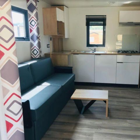 Mobile home 2 persons - Mobile-home Premium 22 m² 1 bedroom + terrace 17m² + TV + LV + Air conditioning + Plancha 2 pers