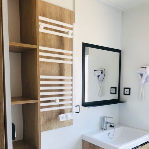 Mobilheim 2 Personen - Mobilheim Premium 22 m² 1 Zimmer + Terrasse 17m² + TV + LV + Klimaanlage + Plancha 2 Pers.