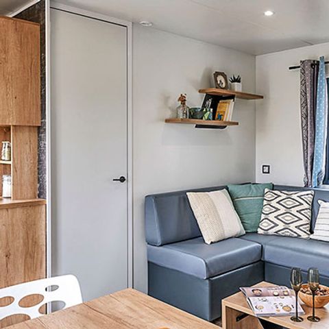 MOBILHOME 6 personas - Mobil home Premium 32 m² 3 dormitorios + terraza 21m² + TV + LV + aire acondicionado + plancha + 2 baños
