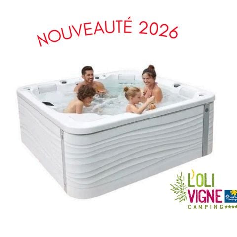 Stacaravan 6 personen - Mobile-home Premium 38 m² 3 kamers + terras 21m² + TV + LV + airconditioning + plancha + 2 badkamers 6 pers