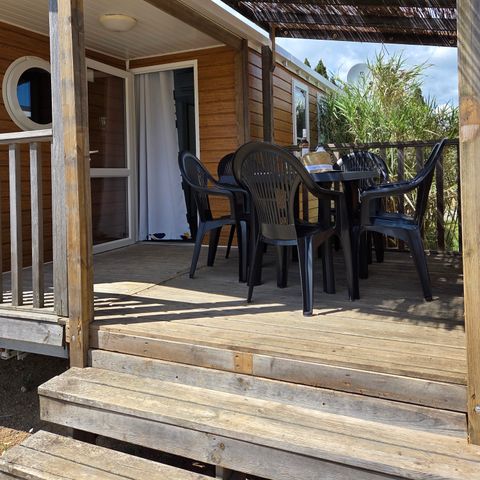 Mobile home 6 persons - Standard 32m² (3 bedrooms) + Terrace + Air conditioning
