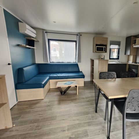 Stacaravan 6 personen - 32 m² - 3 slaapkamers - 2 badkamers