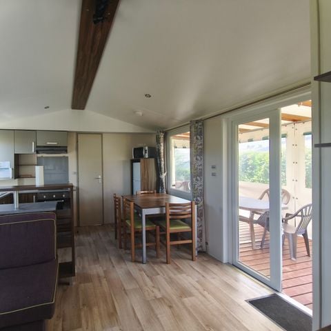 Mobilhome 6 personnes - 37m² - 3 chambres - 2 salles de bain - Avec clim
