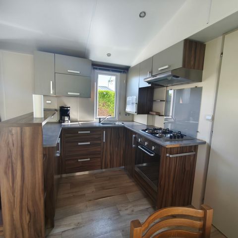 Stacaravan 6 personen - 37 m² - 3 slaapkamers - 2 badkamers - Met airconditioning