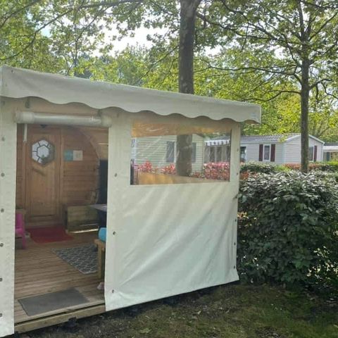 TENTE 2 personnes - Tonneau 2 trèfles 1 chambre - Sans sanitaire
