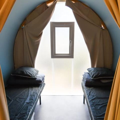 Zelt 4 Personen - Zelt 2 Kleeblätter 2 Zimmer - Private Sanitäranlagen in der Nähe