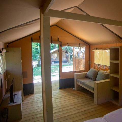 TENTE TOILE ET BOIS 2 personnes - Glamping Jare